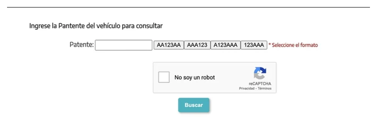 Paso 2 para consultar o cambiar el turno de la VTV en Punta Alta